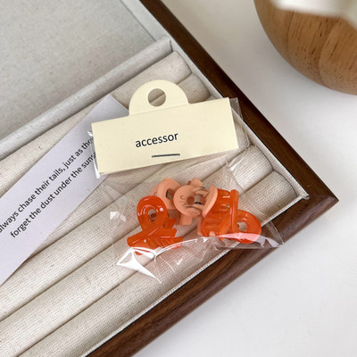 4 DB/Szett Akril Aranyos Candy Color Kicsi Hajrák Lányoknak Virágcsillag Hajcsipesz Gyerekek Mini Hajtű Hajkiegészítők