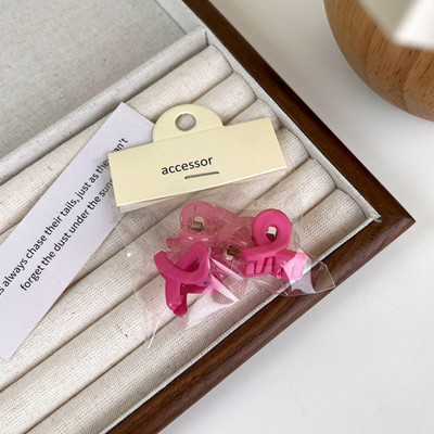 4 DB/Szett Akril Aranyos Candy Color Kicsi Hajrák Lányoknak Virágcsillag Hajcsipesz Gyerekek Mini Hajtű Hajkiegészítők