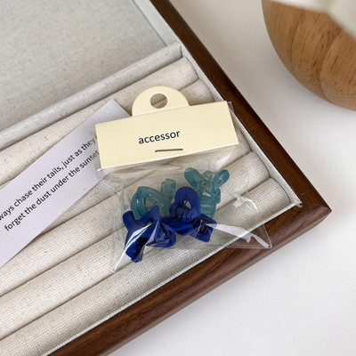 4 DB/Szett Akril Aranyos Candy Color Kicsi Hajrák Lányoknak Virágcsillag Hajcsipesz Gyerekek Mini Hajtű Hajkiegészítők