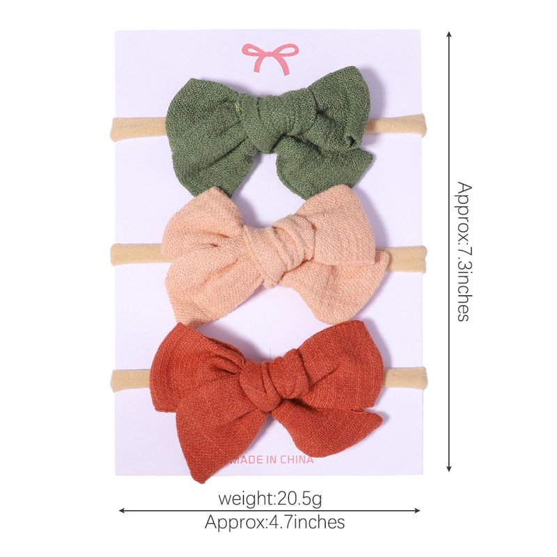 4 kom/set slatka pamučna lanena puna traka za glavu s leopardovim otiskom za djevojčice, traka za glavu, dječji dodaci za kosu