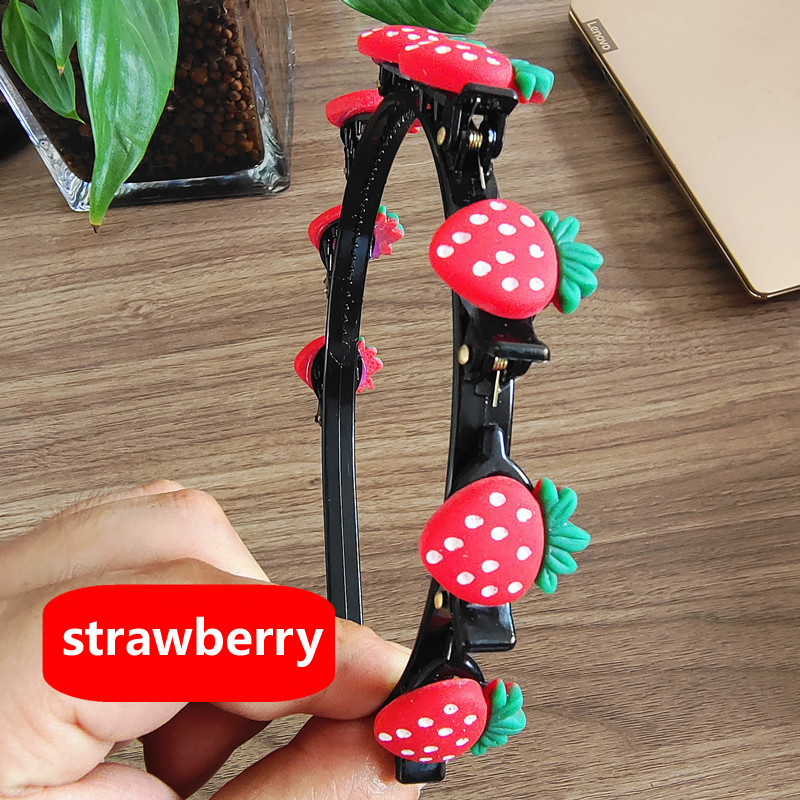 Aranyos rajzfilm haj fejpánt női fonott haj műtárgy többrétegű üreges frufru formázó hajtű gyermek női kiegészítők