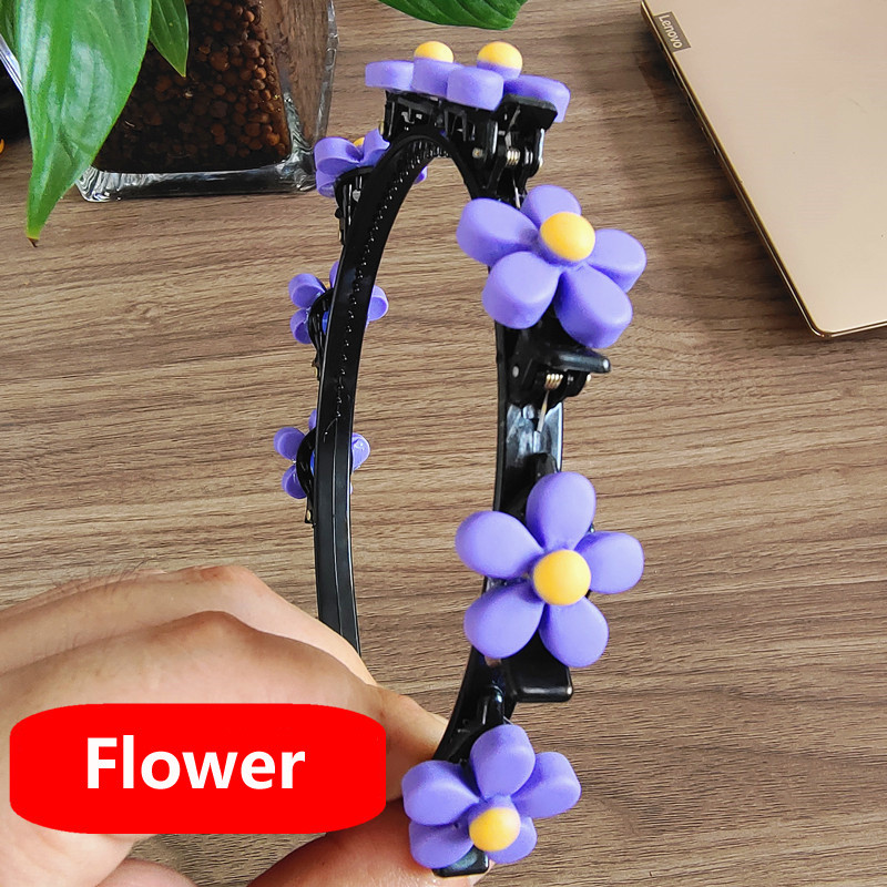 Aranyos rajzfilm haj fejpánt női fonott haj műtárgy többrétegű üreges frufru formázó hajtű gyermek női kiegészítők