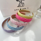 Elegantiškos Twist galvos juostos mergaitėms Retro turbanas prancūziškos galvos juostos plačios galvos juostos Moteriškos galvos lankelis Madingi Tiara plaukų aksesuarai