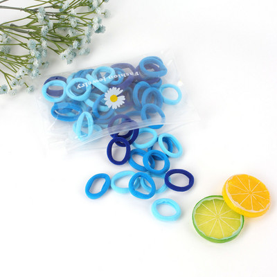 ncmama 50kom/set Gumice za kosu za djecu Elastična gumica za kosu Uže za kosu u repu Šarene gumice Pokrivala za glavu Dječji dodaci za kosu