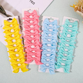 10 db/szett 3 hüvelykes egyszínű nejlon masni hajcsat gyerekeknek lányoknak csípős hajtűk butik barrettes fejfedők hajkiegészítők