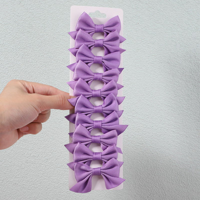 10 db/szett 3 hüvelykes egyszínű nejlon masni hajcsat gyerekeknek lányoknak csípős hajtűk butik barrettes fejfedők hajkiegészítők