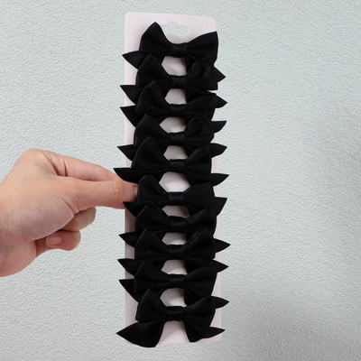 10 db/szett 3 hüvelykes egyszínű nejlon masni hajcsat gyerekeknek lányoknak csípős hajtűk butik barrettes fejfedők hajkiegészítők