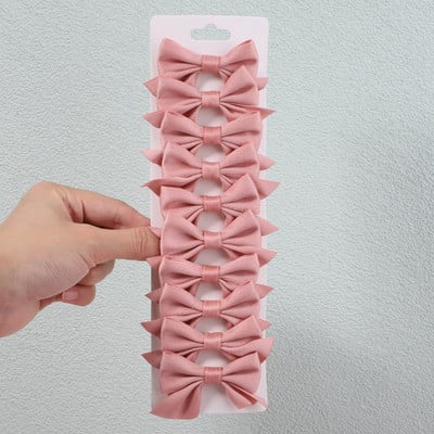 10 db/szett 3 hüvelykes egyszínű nejlon masni hajcsat gyerekeknek lányoknak csípős hajtűk butik barrettes fejfedők hajkiegészítők