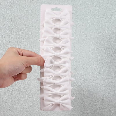 10 db/szett 3 hüvelykes egyszínű nejlon masni hajcsat gyerekeknek lányoknak csípős hajtűk butik barrettes fejfedők hajkiegészítők