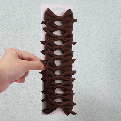 10 db/szett 3 hüvelykes egyszínű nejlon masni hajcsat gyerekeknek lányoknak csípős hajtűk butik barrettes fejfedők hajkiegészítők