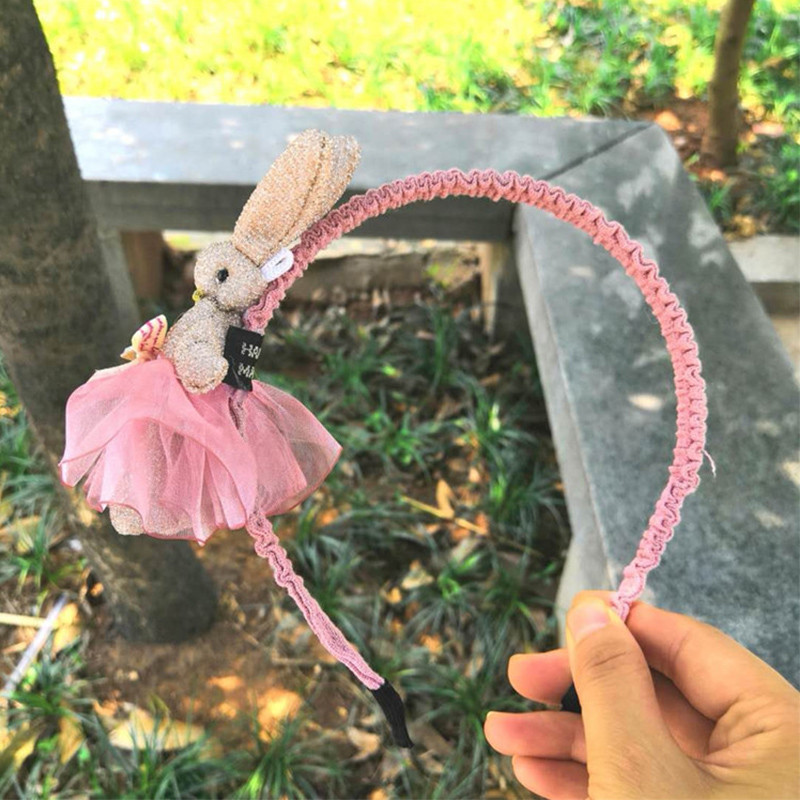 Mielas animacinis triušio plaukų juostelė vaikams Mergaičių plaukų galvos juostos lankeliai Priedai Išskirtinė princesės galvos juosta Galvos apdangalas