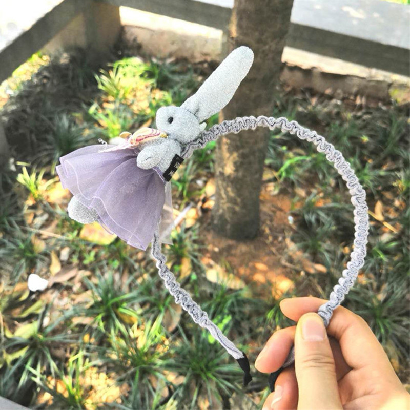 Mielas animacinis triušio plaukų juostelė vaikams Mergaičių plaukų galvos juostos lankeliai Priedai Išskirtinė princesės galvos juosta Galvos apdangalas