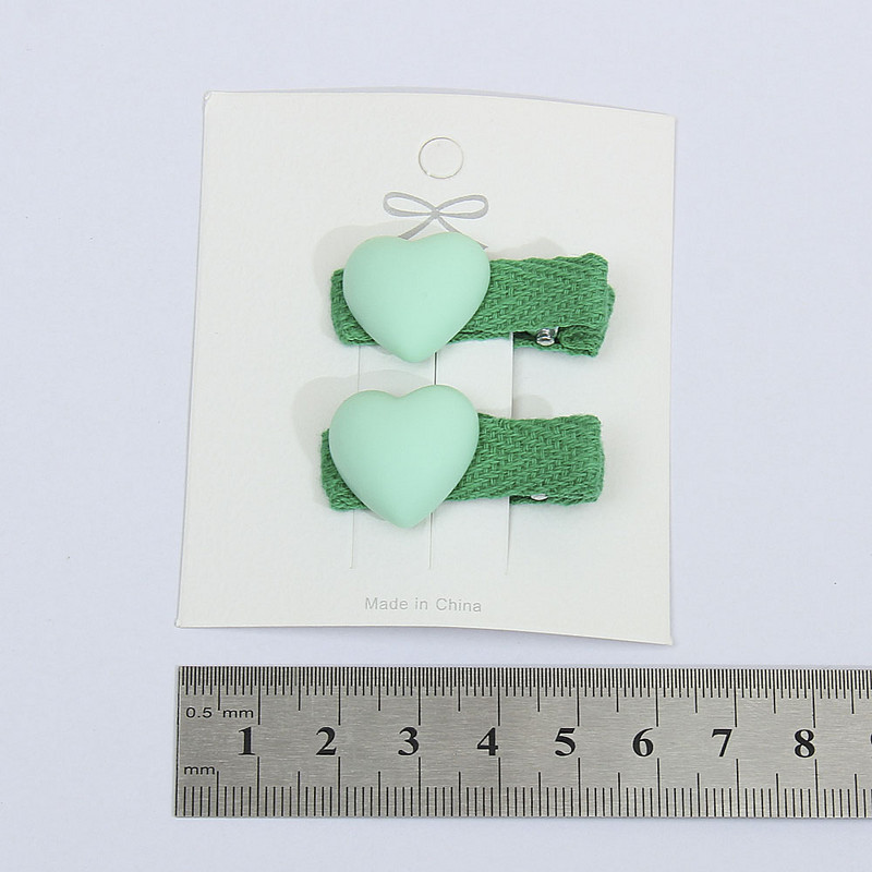 5kom/set Sigurnosne kopče za kosu u obliku srca za djevojčice, dječje ukosnice u boji slatkiša, zeca, Pokrivala za glavu, Dječji dodaci za kosu