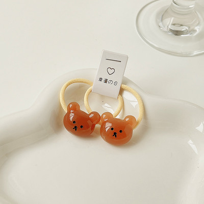 5 db/Szett Gyerekek Aranyos Színek Rajzfilm Virág Scrunchik Gumiszalagok Lányok Szép édes, rugalmas hajgumik Gyerek haj kiegészítők