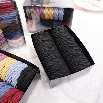 20db zökkenőmentes törölköző Hajgyűrű puha elasztikus hajpántok női lányok lófarok tartó mix színű hajkötő kötél