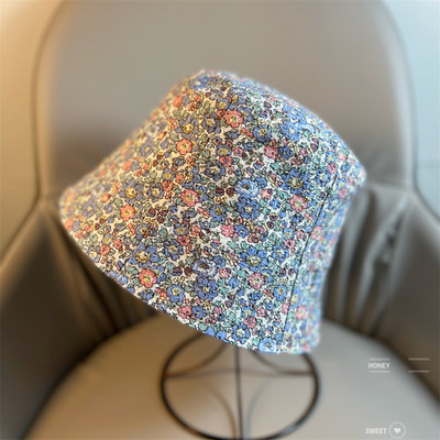 Mali svježi slomljeni cvjetni ribarski šešir Ženski ljetni sklopivi šešir za umivaonik tankog dijela Proljetni i jesenski šeširi za sunčanje na otvorenom