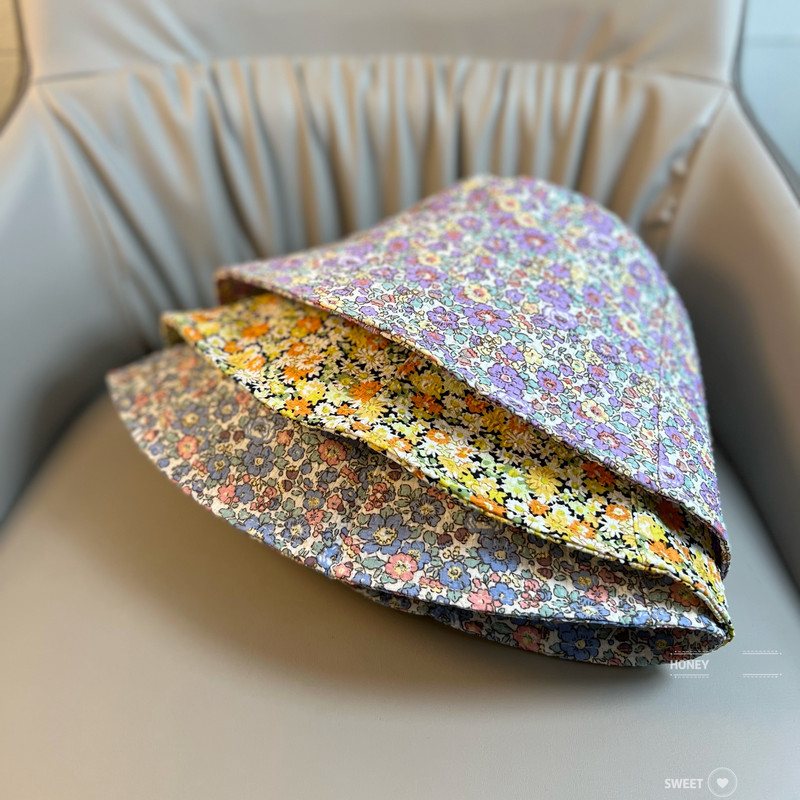 Mali svježi slomljeni cvjetni ribarski šešir Ženski ljetni sklopivi šešir za umivaonik tankog dijela Proljetni i jesenski šeširi za sunčanje na otvorenom