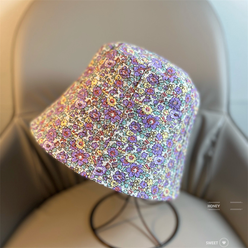 Mali svježi slomljeni cvjetni ribarski šešir Ženski ljetni sklopivi šešir za umivaonik tankog dijela Proljetni i jesenski šeširi za sunčanje na otvorenom