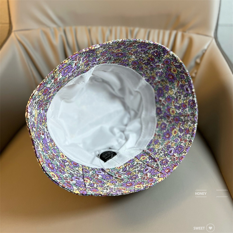 Mali svježi slomljeni cvjetni ribarski šešir Ženski ljetni sklopivi šešir za umivaonik tankog dijela Proljetni i jesenski šeširi za sunčanje na otvorenom