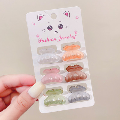 Noi femei Candy Acrilic Agrafă cu gheare mică Cochie de cap Mini agrafe de păr colorate pentru fete Agrafă pentru gheare pentru copii Accesorii de păr