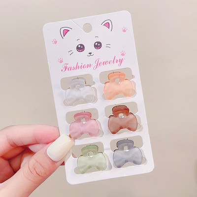 Noi femei Candy Acrilic Agrafă cu gheare mică Cochie de cap Mini agrafe de păr colorate pentru fete Agrafă pentru gheare pentru copii Accesorii de păr