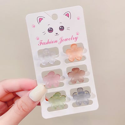 Noi femei Candy Acrilic Agrafă cu gheare mică Cochie de cap Mini agrafe de păr colorate pentru fete Agrafă pentru gheare pentru copii Accesorii de păr