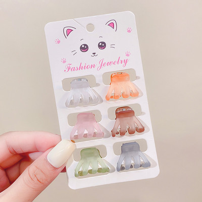 Noi femei Candy Acrilic Agrafă cu gheare mică Cochie de cap Mini agrafe de păr colorate pentru fete Agrafă pentru gheare pentru copii Accesorii de păr
