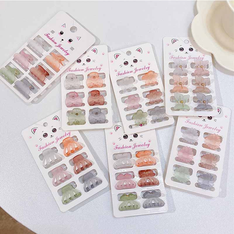 Noi femei Candy Acrilic Agrafă cu gheare mică Cochie de cap Mini agrafe de păr colorate pentru fete Agrafă pentru gheare pentru copii Accesorii de păr