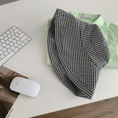 2023 Karirani šešir za djevojčice sa širokim obodom za žene Flodable šešir sa šiltom za sunčanje za plažu za žene Pamučni šešir sa šiltom za zaštitu na otvorenom