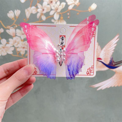 1 DB új mozgó álomszerű pillangó baba hajtűk aranyos lányok hajcsatjai gyerek fejfedők gyerek haj kiegészítők