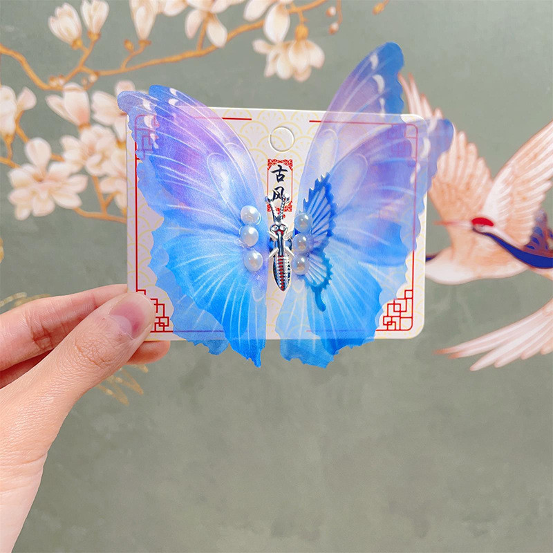 1 DB új mozgó álomszerű pillangó baba hajtűk aranyos lányok hajcsatjai gyerek fejfedők gyerek haj kiegészítők