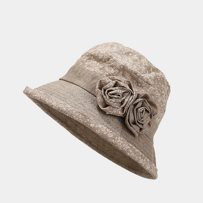 Șapcă de soare pentru femei, pălărie de plajă, de pe malul mării, pălării de protecție solară, șapci pliabile pentru bazin de flori, pălărie de soare vintage pentru femei