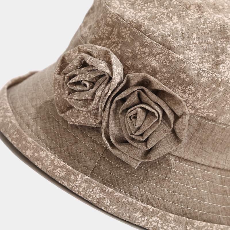 Șapcă de soare pentru femei, pălărie de plajă, de pe malul mării, pălării de protecție solară, șapci pliabile pentru bazin de flori, pălărie de soare vintage pentru femei