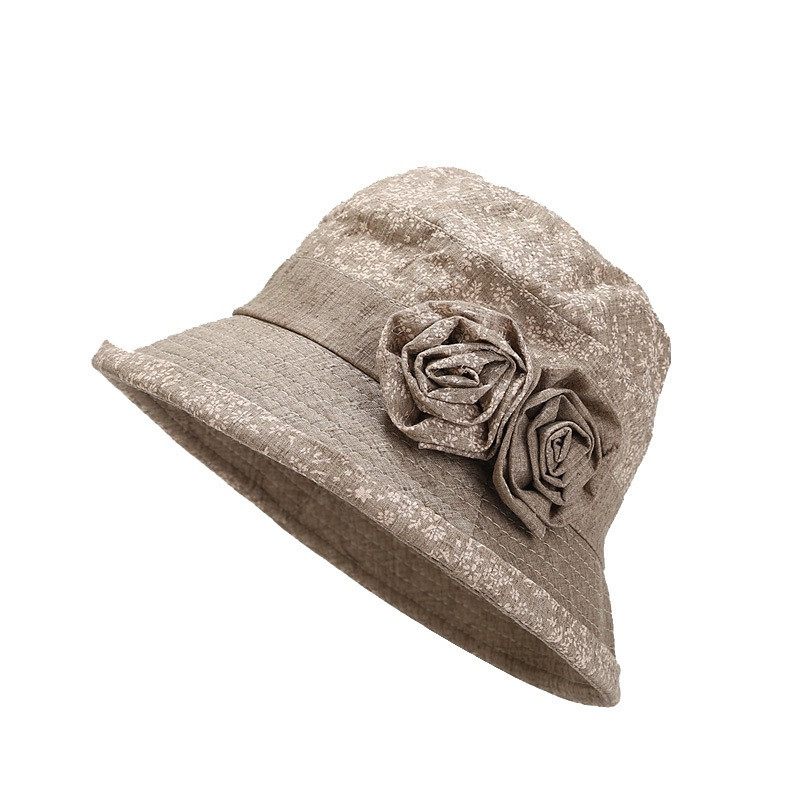 Șapcă de soare pentru femei, pălărie de plajă, de pe malul mării, pălării de protecție solară, șapci pliabile pentru bazin de flori, pălărie de soare vintage pentru femei