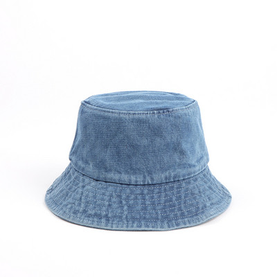 Pălărie pliabilă nouă de pescar, pălărie cu găleată din denim spălat, unisex, șapci Bob, Hip Hop Gorros, pentru bărbați, Panama Fisherman
