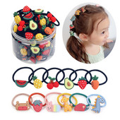 30 KOM/Set Elastične gumene trake za kosu gumene trake Pokrivala za glavu za djecu Putovanje Igranje crtića Životinje Ukrasi za glavu