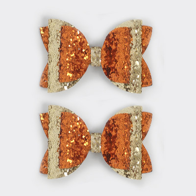 2 buc. 3 inch paiete amestec de culori drăguțe funde de Crăciun agrafe de păr lucrate manual cu sclipici accesorii femei fete copii barete minunate