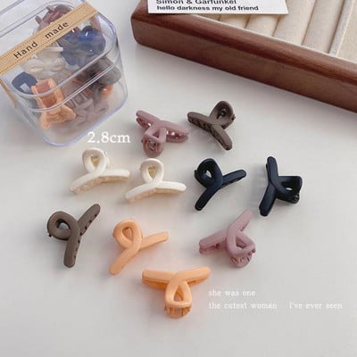 10 buc/cutie Copii Fete Agrafe pentru gheare de păr Mini Agrafe pentru falci din plastic Barrette Accesorii pentru păr la modă pentru copii