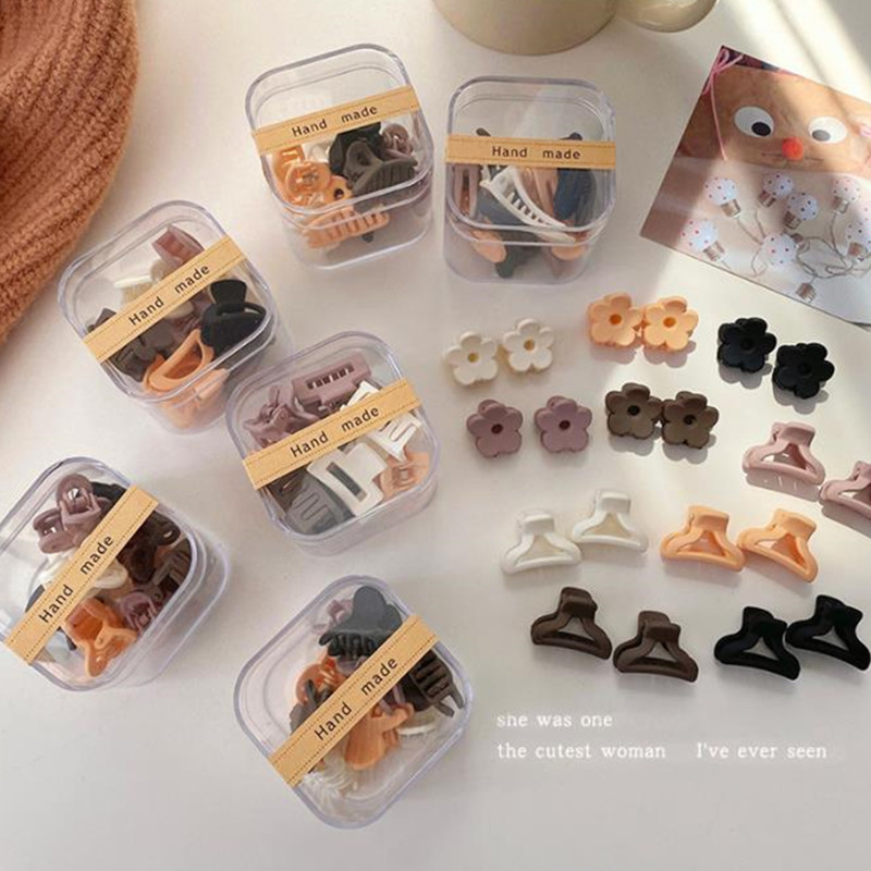 10 buc/cutie Copii Fete Agrafe pentru gheare de păr Mini Agrafe pentru falci din plastic Barrette Accesorii pentru păr la modă pentru copii