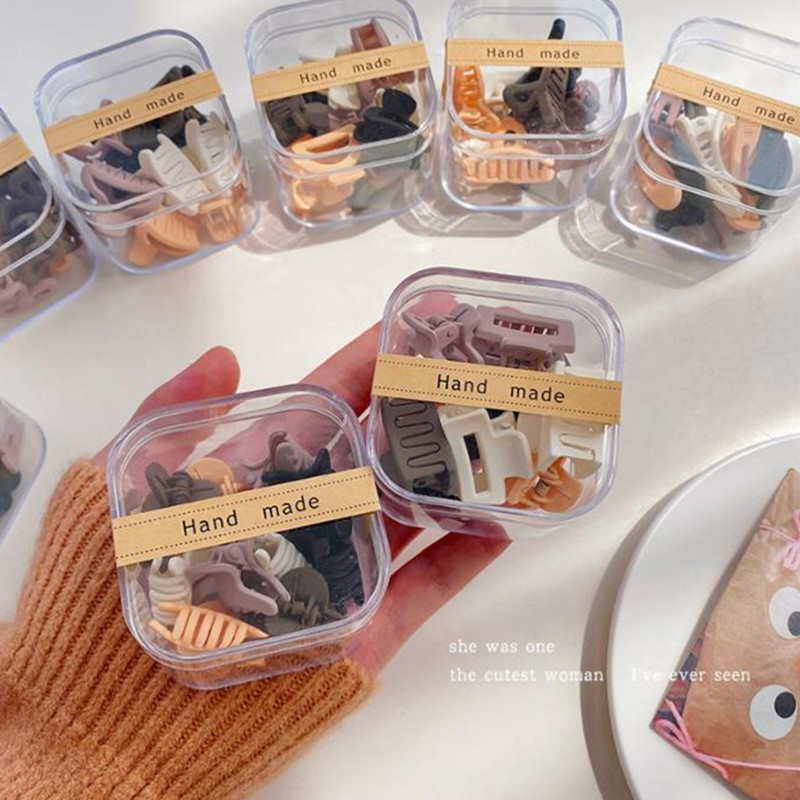 10 buc/cutie Copii Fete Agrafe pentru gheare de păr Mini Agrafe pentru falci din plastic Barrette Accesorii pentru păr la modă pentru copii