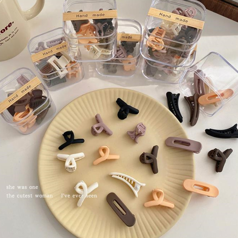 10 buc/cutie Copii Fete Agrafe pentru gheare de păr Mini Agrafe pentru falci din plastic Barrette Accesorii pentru păr la modă pentru copii