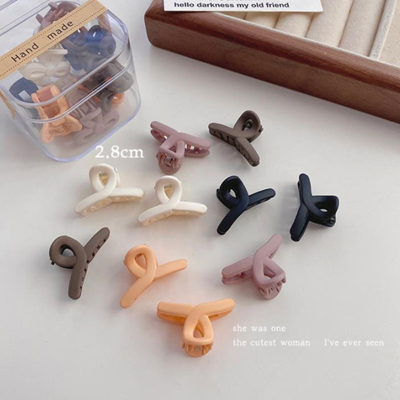 10 buc/cutie Copii Fete Agrafe pentru gheare de păr Mini Agrafe pentru falci din plastic Barrette Accesorii pentru păr la modă pentru copii