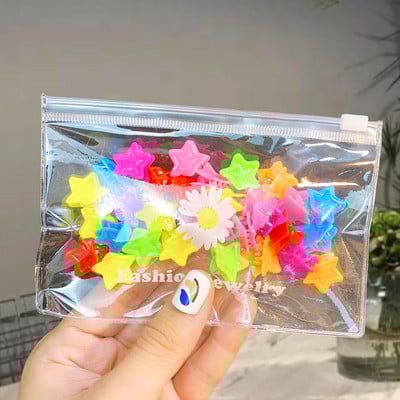 30 vnt./pak. Naujas mielas mišrios spalvos drugelis mini plaukų segtukai plaukų papuošalai plaukų nagai vaikų madingi plaukų aksesuarai