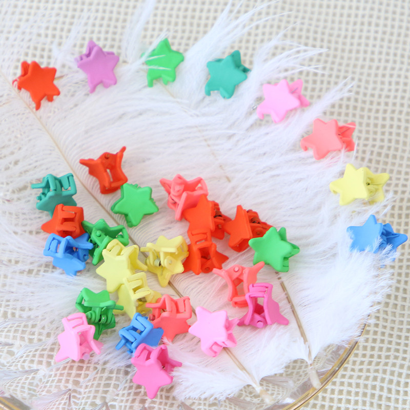 30 buc/pungă Mini gheare de păr drăguțe pentru fete coroană de flori cu stea agrafe de păr colorate prințesă dulce pentru copii adulți ace accesorii de păr