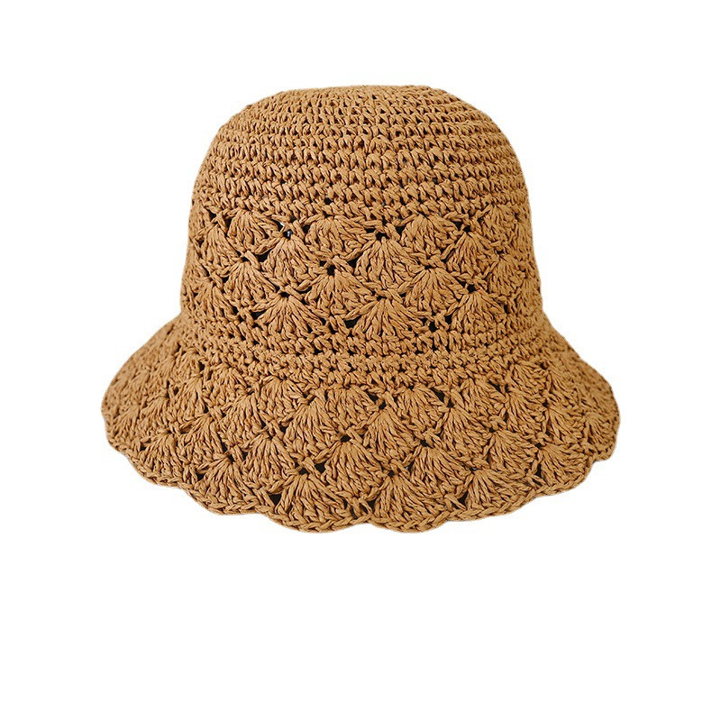 Összecsukható szalmakalap Női nyári kiruccanás napellenző Ünnep Cool kalap Tengerparti Beach Kalap Tide Nyári kalapok nagykereskedelme