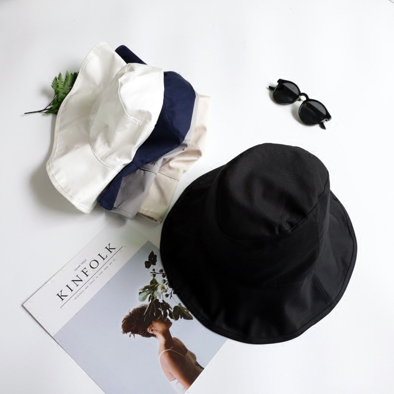 Dámsky klobúk, letný, so širokým okrajom, rybársky klobúk, skladací, dámsky, jednofarebný, bavlnený, okrúhly, slnečný klobúk pre dievčatá
