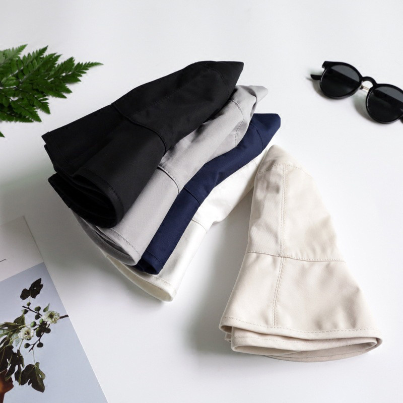 Dámsky klobúk, letný, so širokým okrajom, rybársky klobúk, skladací, dámsky, jednofarebný, bavlnený, okrúhly, slnečný klobúk pre dievčatá