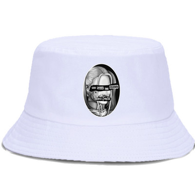 God Save The Quinn Pălărie cu găleată de epocă, cu protecție solară Hip Hop, pălării de pescar, șapcă de plajă pliabilă de vară, șapci Panama la modă în aer liber