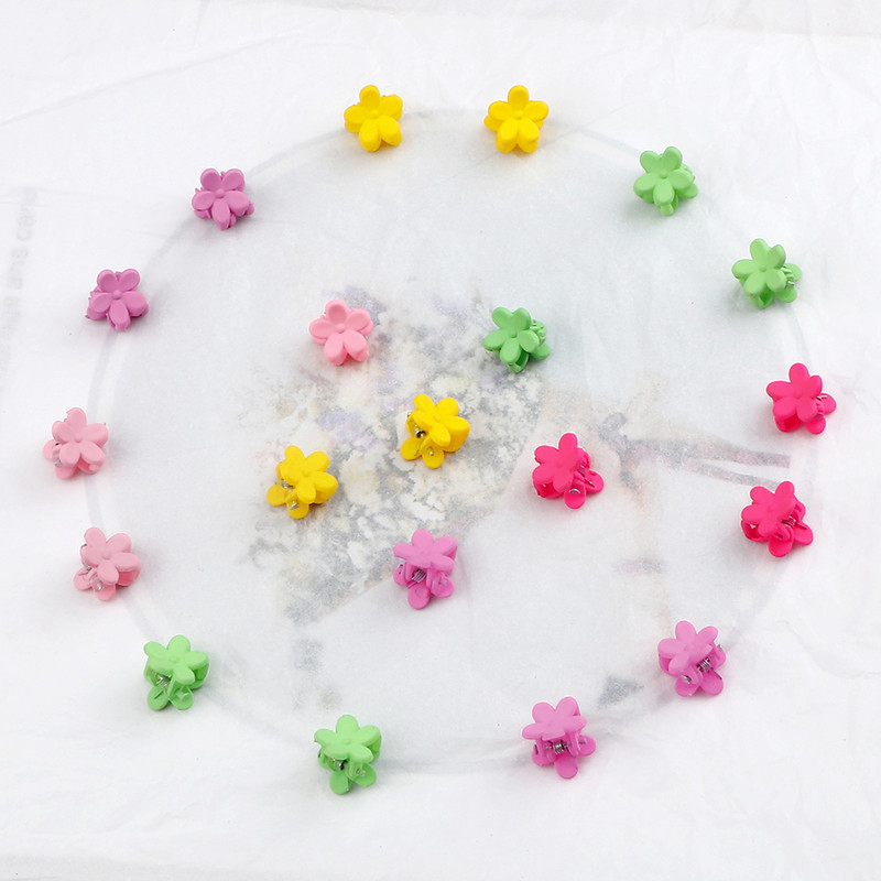 50/100 ks/sada mini kvetinové doplnky do vlasov s krabmi pre dievčatá, matné farebné malé sponky do vlasov, detské pazúry do vlasov, veľkoobchodné pokrývky hlavy