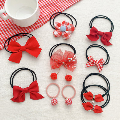 Bērnu matu virve meitenei taurīte matu kaklasaite matu aplis elastīga lente matu kaklasaite elastīga lente maza meitene elastīga matu lente matu aksesuāri